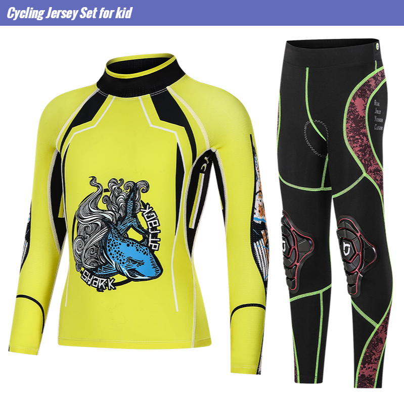 Cycling Gear Lycra - RJYC Kids Cycling Jersey Set Long