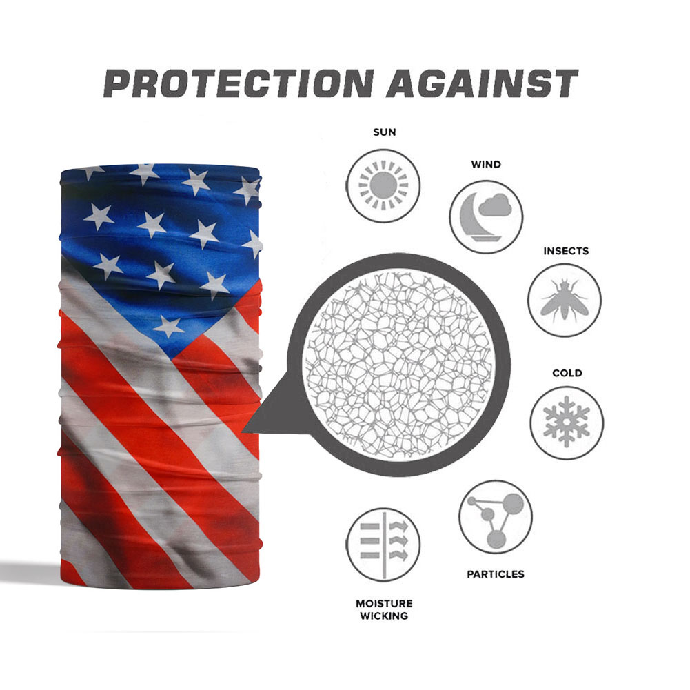 USA Flag Pattern Sun Protectiv - Cycling Headwear incelemesi ve fiyatı