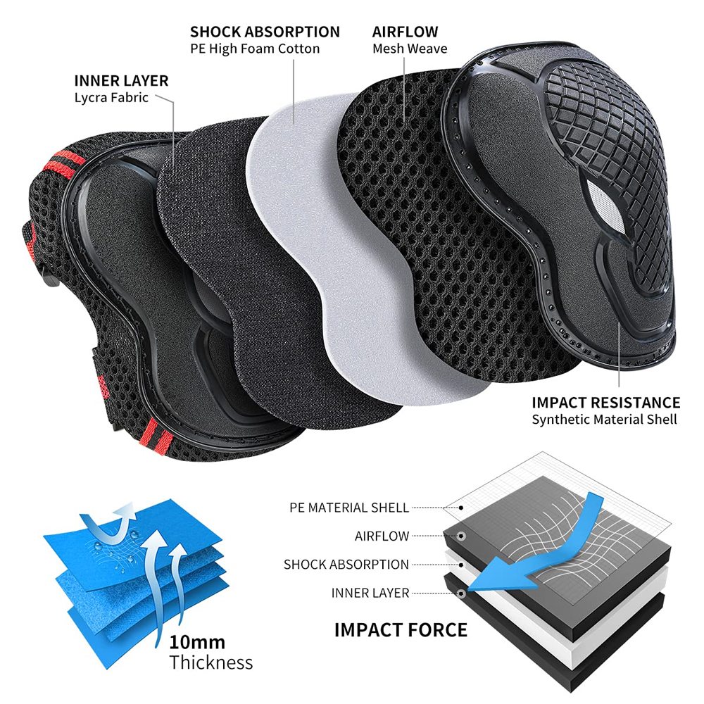 6PCS Adult/Youth Knee Pad Elbo - Youth Cycling Gear incelemesi ve fiyatı