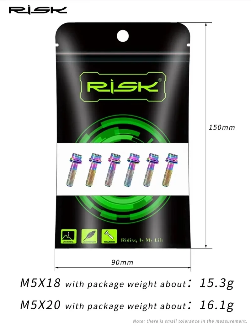 RISK Bicycle Screws Titanium M - Xc Mtb Gear incelemesi ve fiyatı
