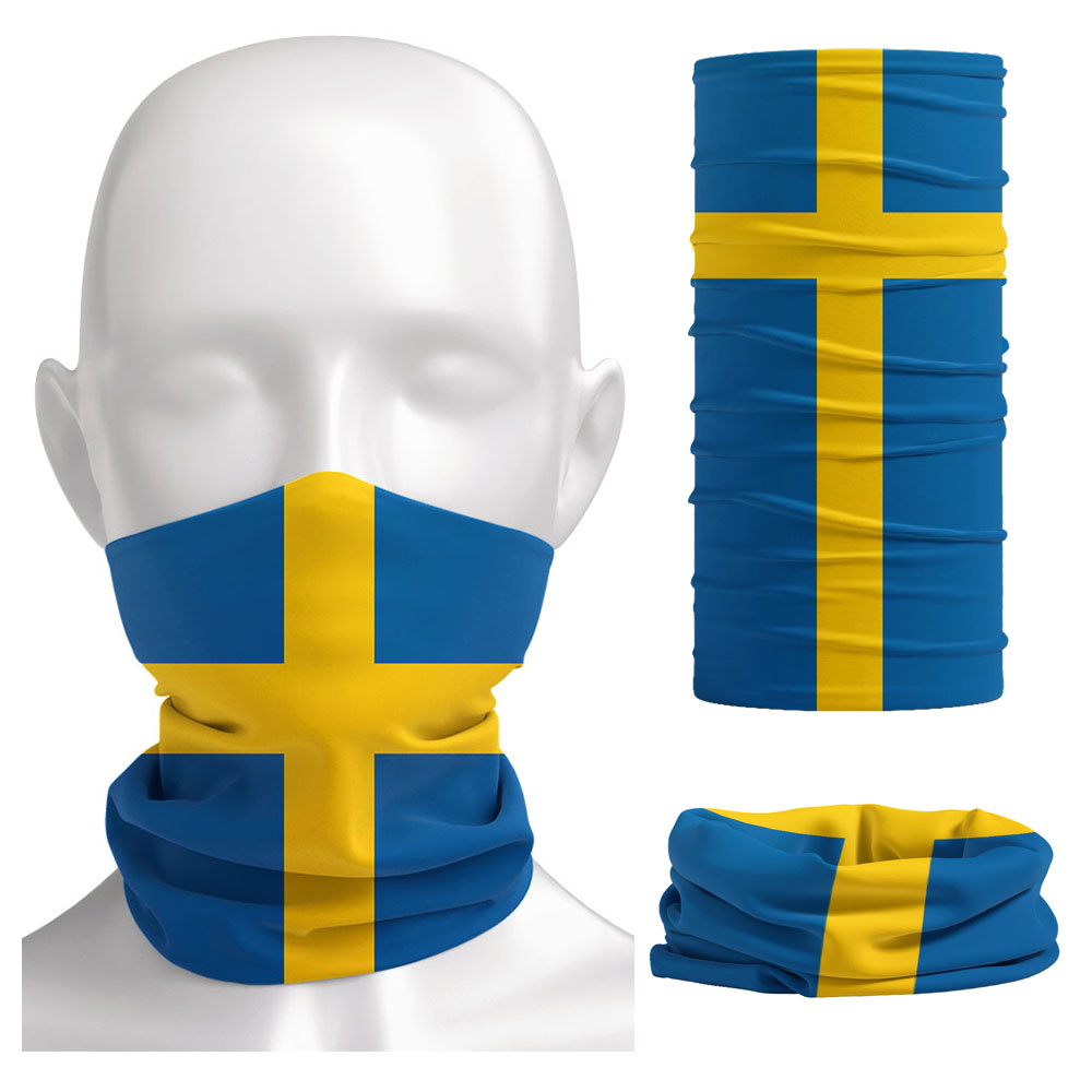 Sweden Flag Printed Bandana He - Cycling Headwear incelemesi ve fiyatı