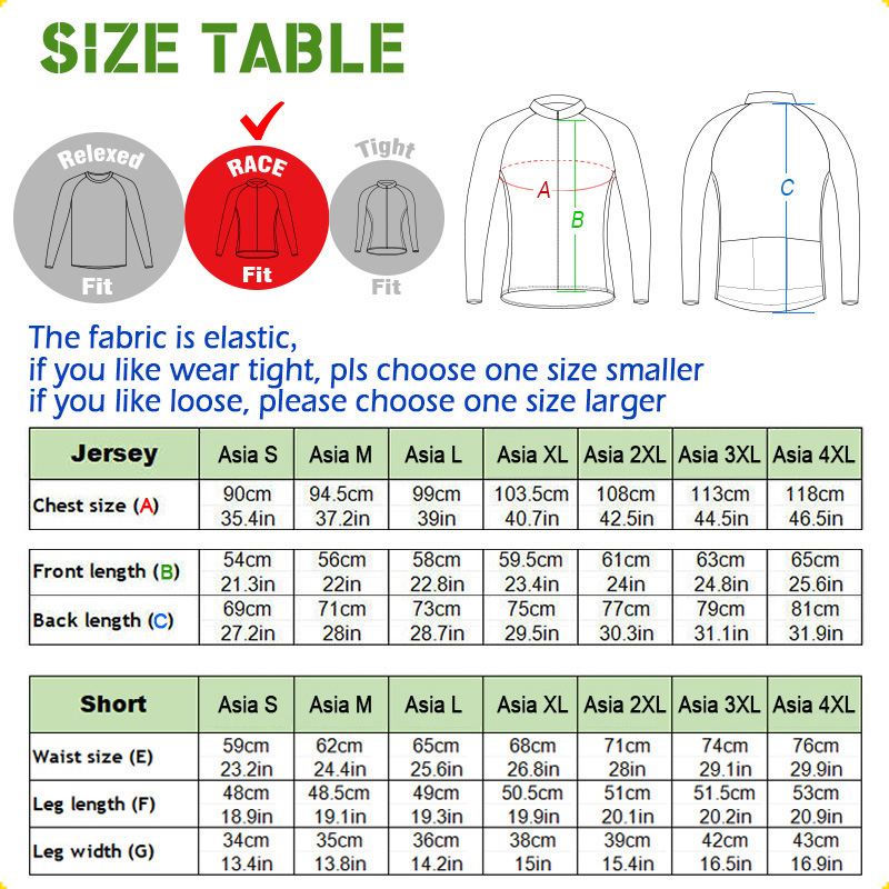 Pro cycling Jacket, Green Long - Cycling Gear Lycra incelemesi ve fiyatı