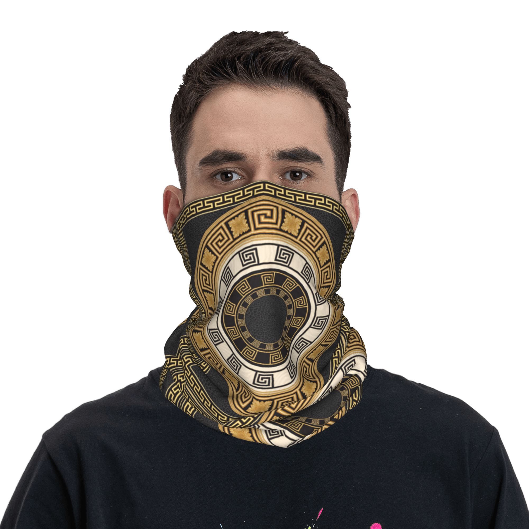 Golden Greek Meander Design Ba - Cycling Headwear incelemesi ve fiyatı