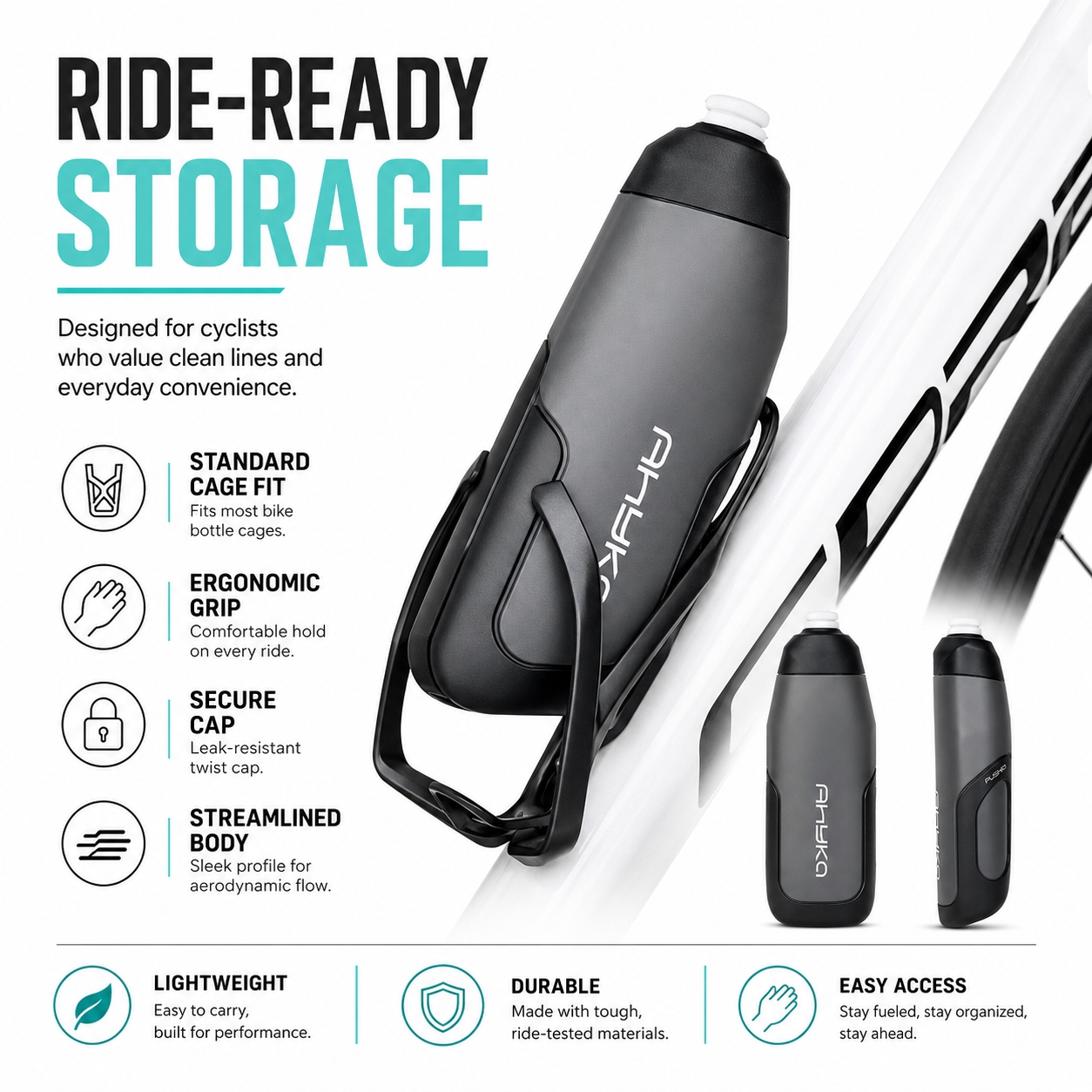 Ahyka Aerodynamic Water Bottle - Triathlon Cycling Kit incelemesi ve fiyatı