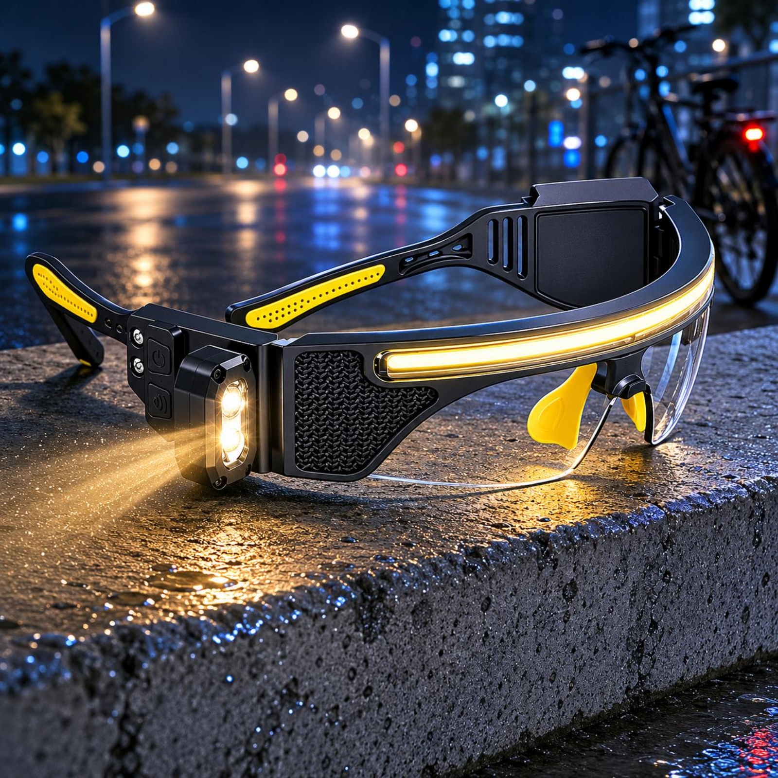 Curved-Fit LED Glasses Black F - Cycling Glasses incelemesi ve fiyatı