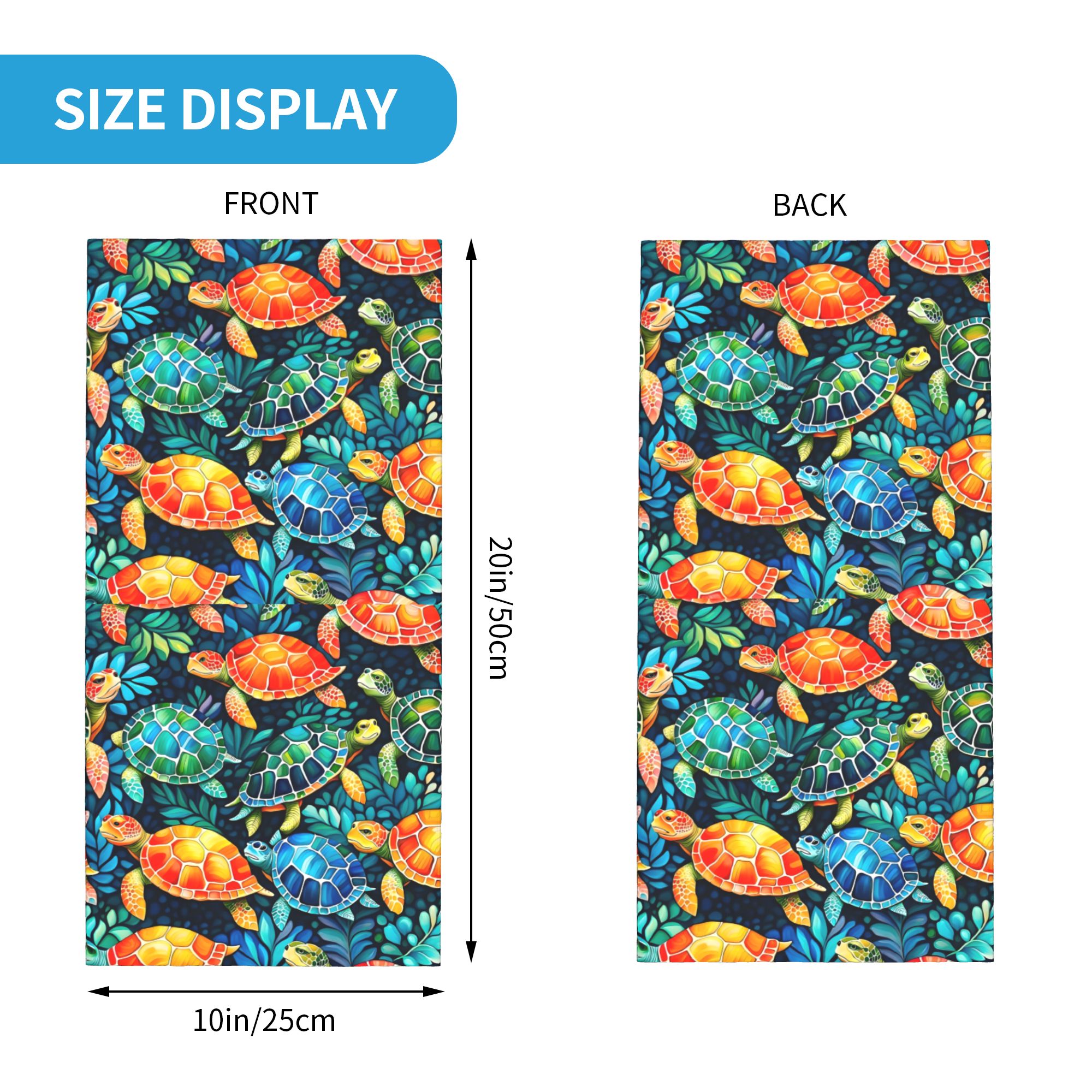 Custom Funny Colorful Sea Turt - Cycling Headwear incelemesi ve fiyatı