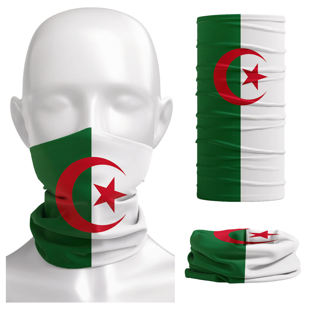 Algeria Flag Printed Bandana H - Cycling Headwear incelemesi ve fiyatı
