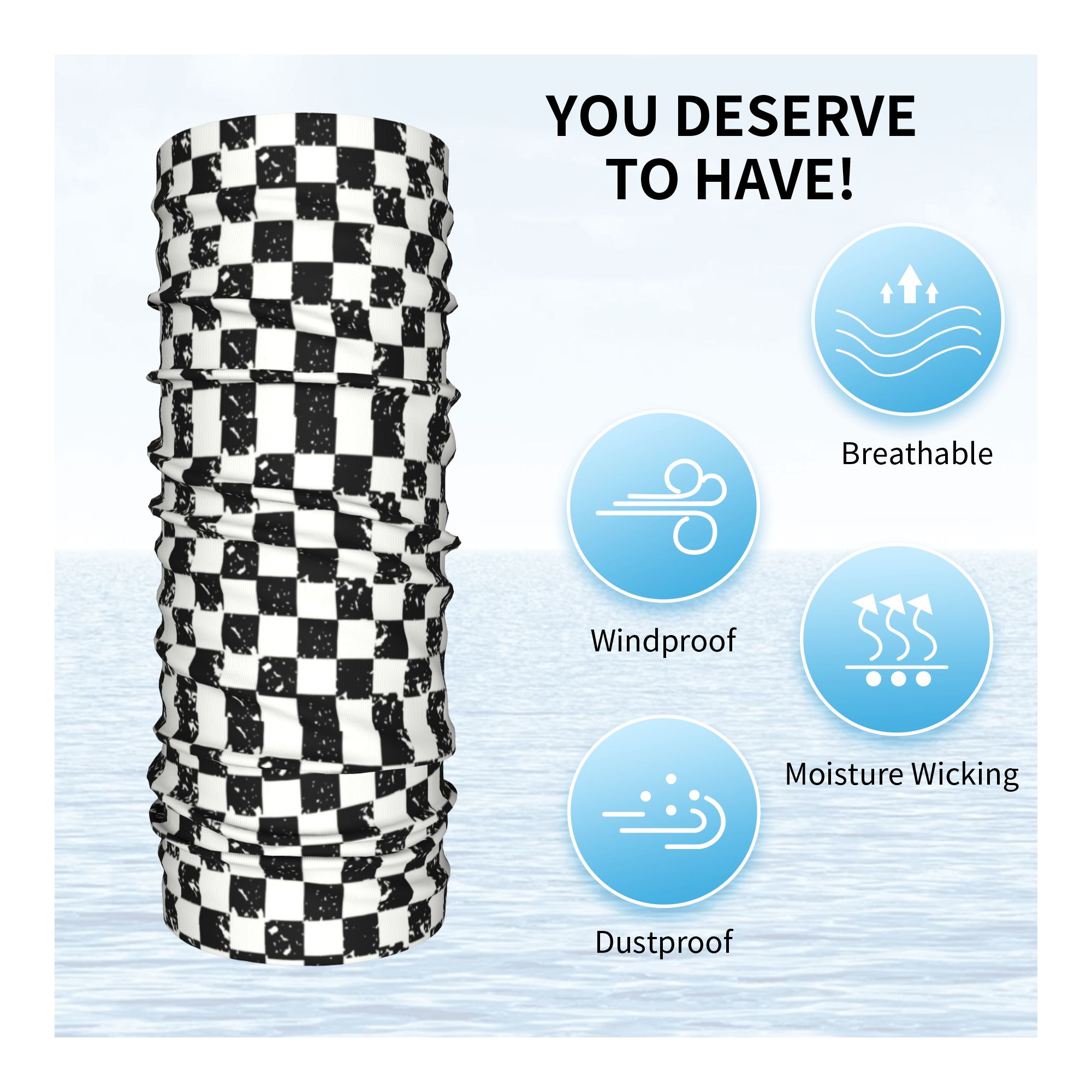 Custom Retro Checkered Flag Wi - Cycling Headwear incelemesi ve fiyatı