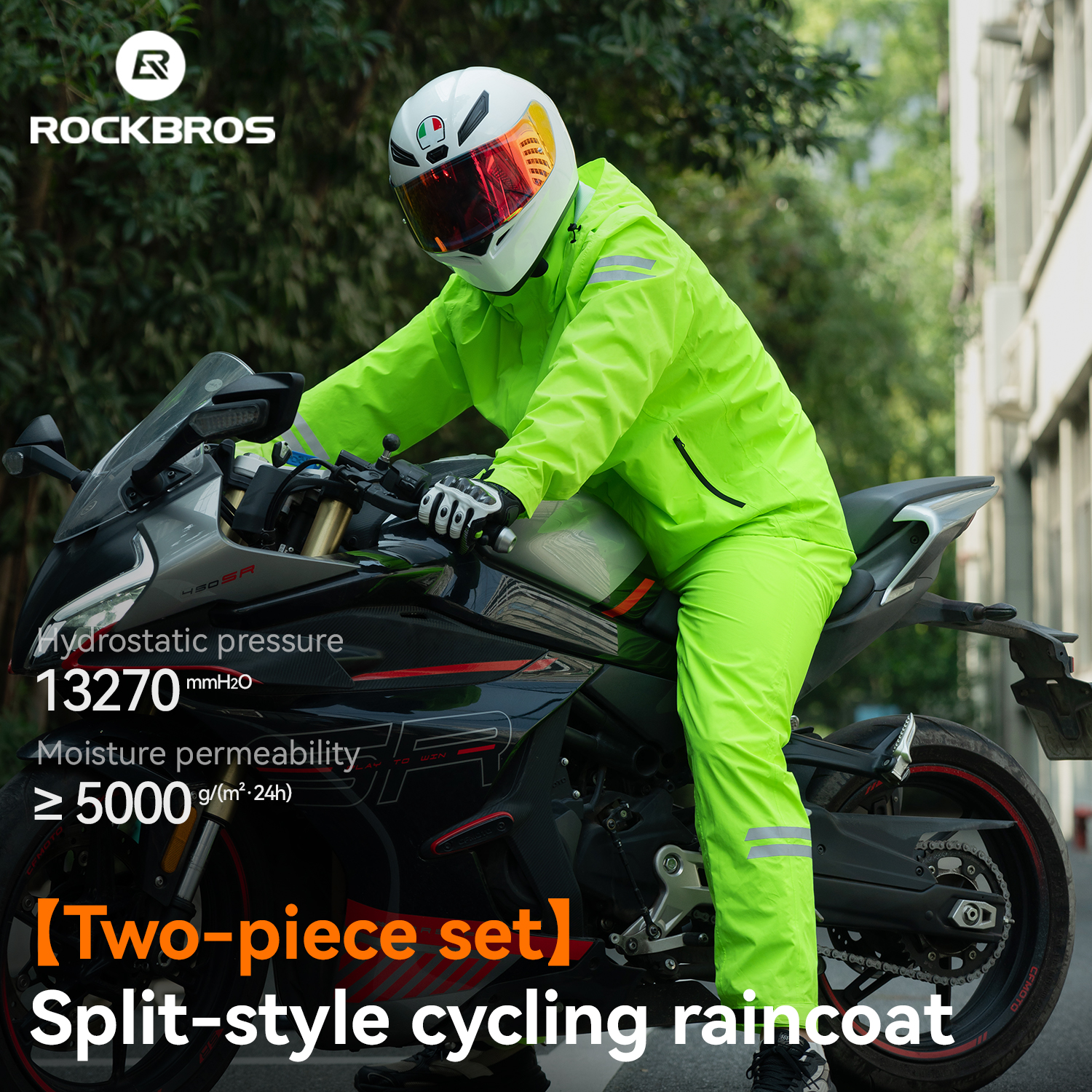 ROCKBROS Cycling Raincoat All- - Cycling Gear Lycra incelemesi ve fiyatı