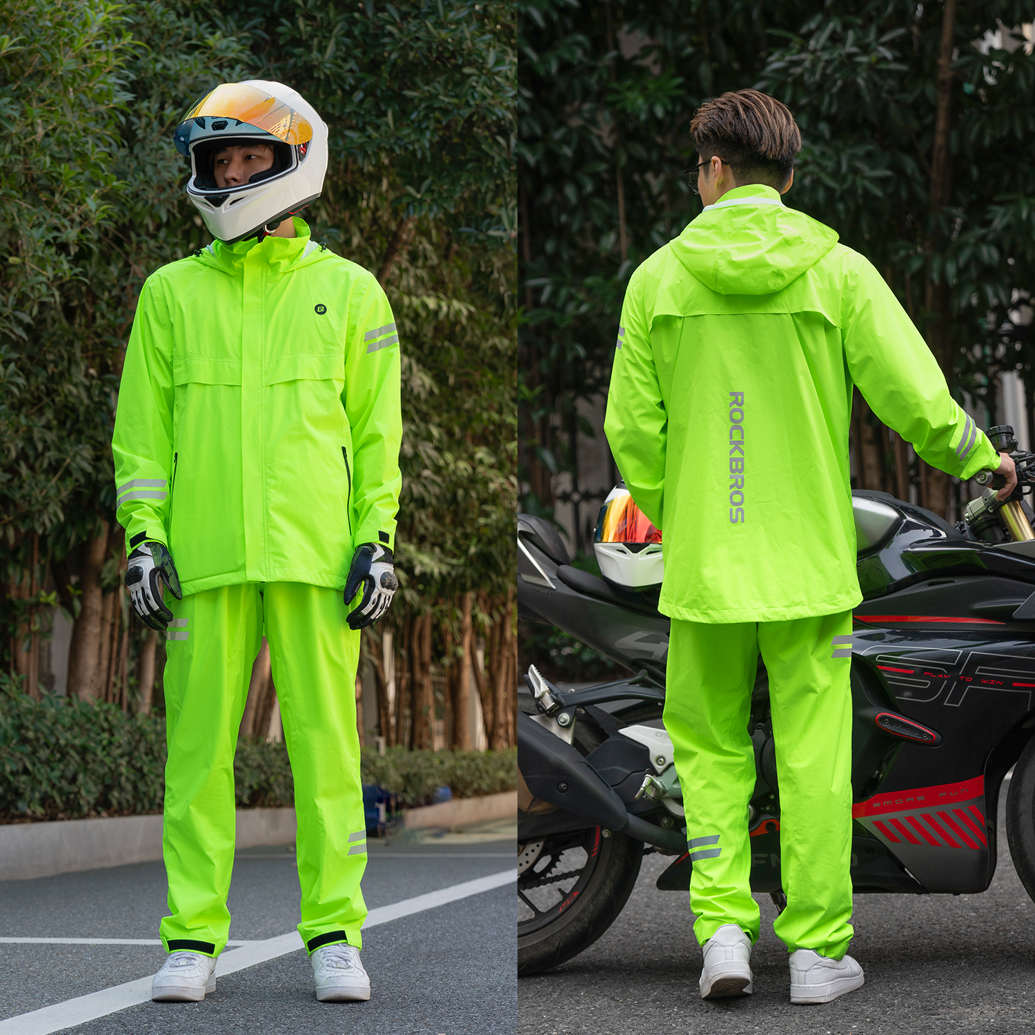 ROCKBROS Cycling Raincoat All- - Cycling Gear Lycra incelemesi ve fiyatı